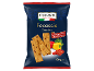 Paquet de crackers focaccia aux poivrons et tomates séchées, 100g.