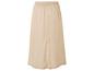 Jupe beige avec taille élastique.