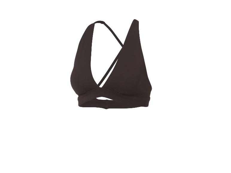 Soutien-gorge de sport marron foncé avec dos croisé