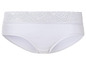 Culotte blanche avec bordure en dentelle.