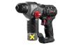 Perforateur sans fil Parkside Performance noir avec des accents rouges.