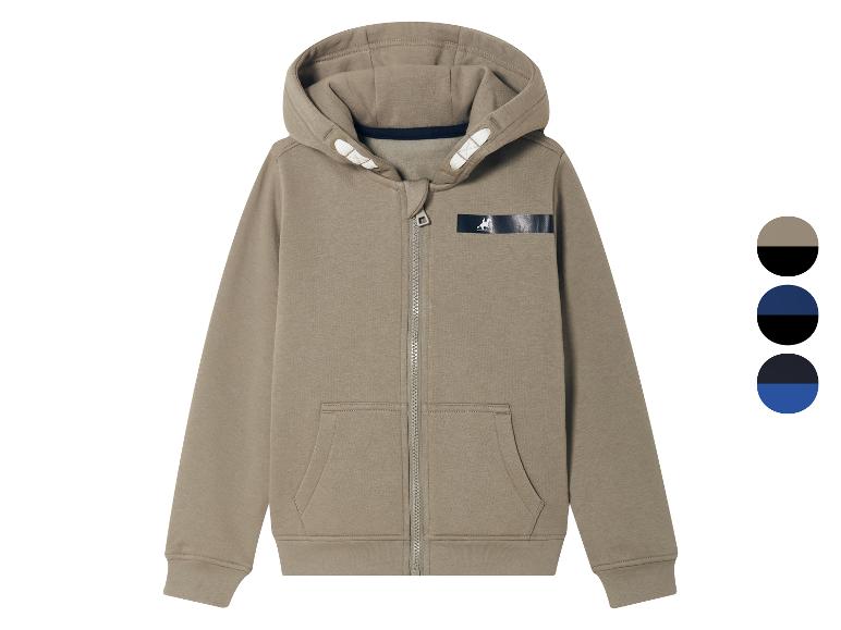 Sweat à capuche beige avec fermeture éclair et logo Ralph Lauren.