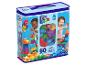 MEGA BLOKS sac bleu contenant 60 grands blocs de construction.
