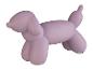 Un chien en forme de ballon en céramique rose.