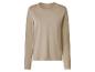 Pull beige à manches longues et col rond