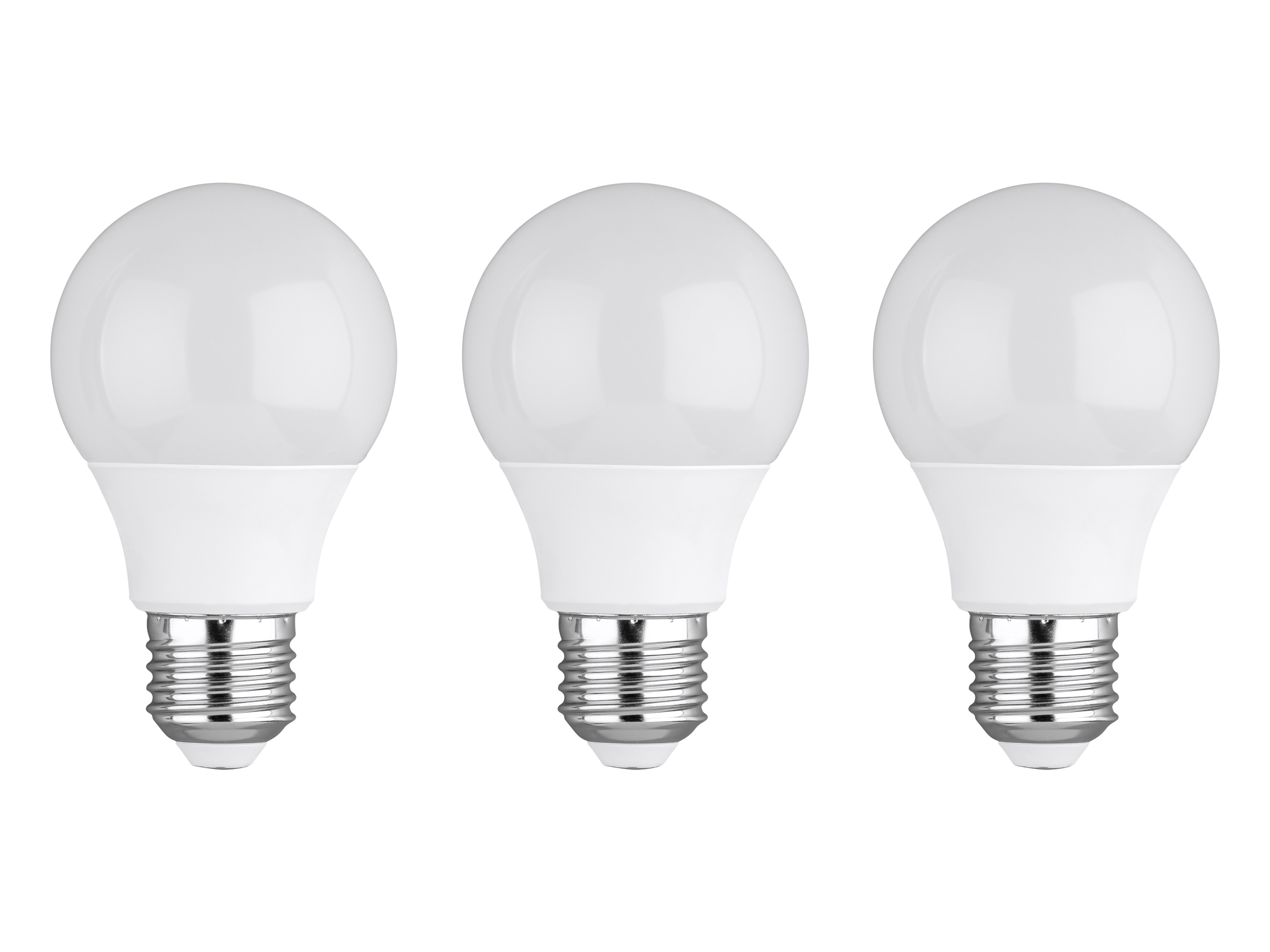 LIVARNO home Lot de 2 ou 3 ampoules LED (Forme d'ampoule E27 4,2W, lot de 3, laiteux)