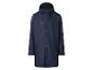 Imperméable bleu marine avec capuche et boutons-pression