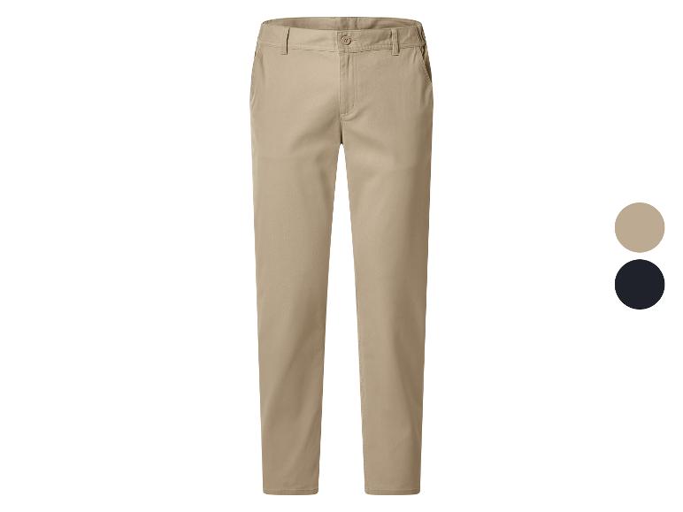 Pantalon chino beige pour homme avec options de couleur beige et bleu marine.