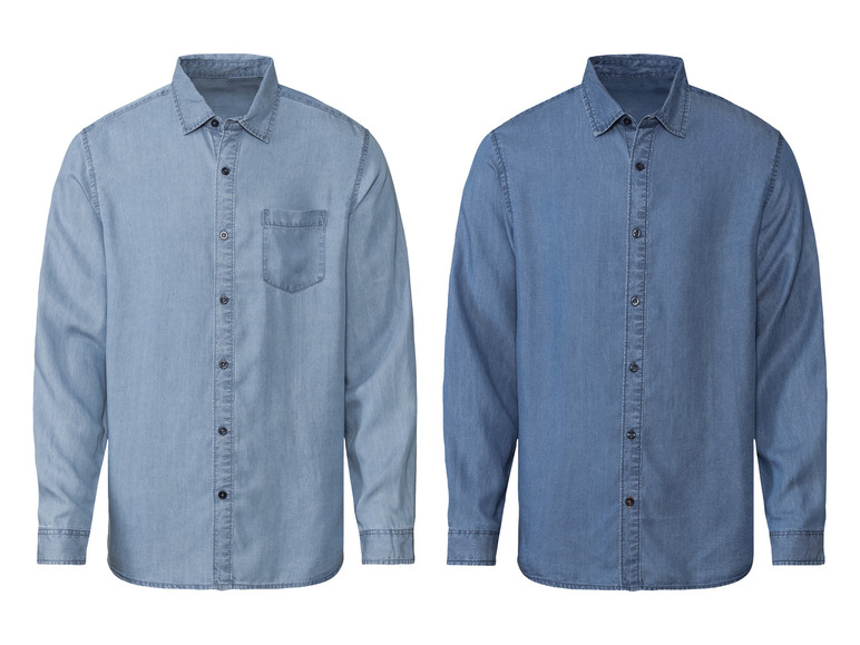 Aller en mode plein écran : LIVERGY® Chemise denim homme - Image 1