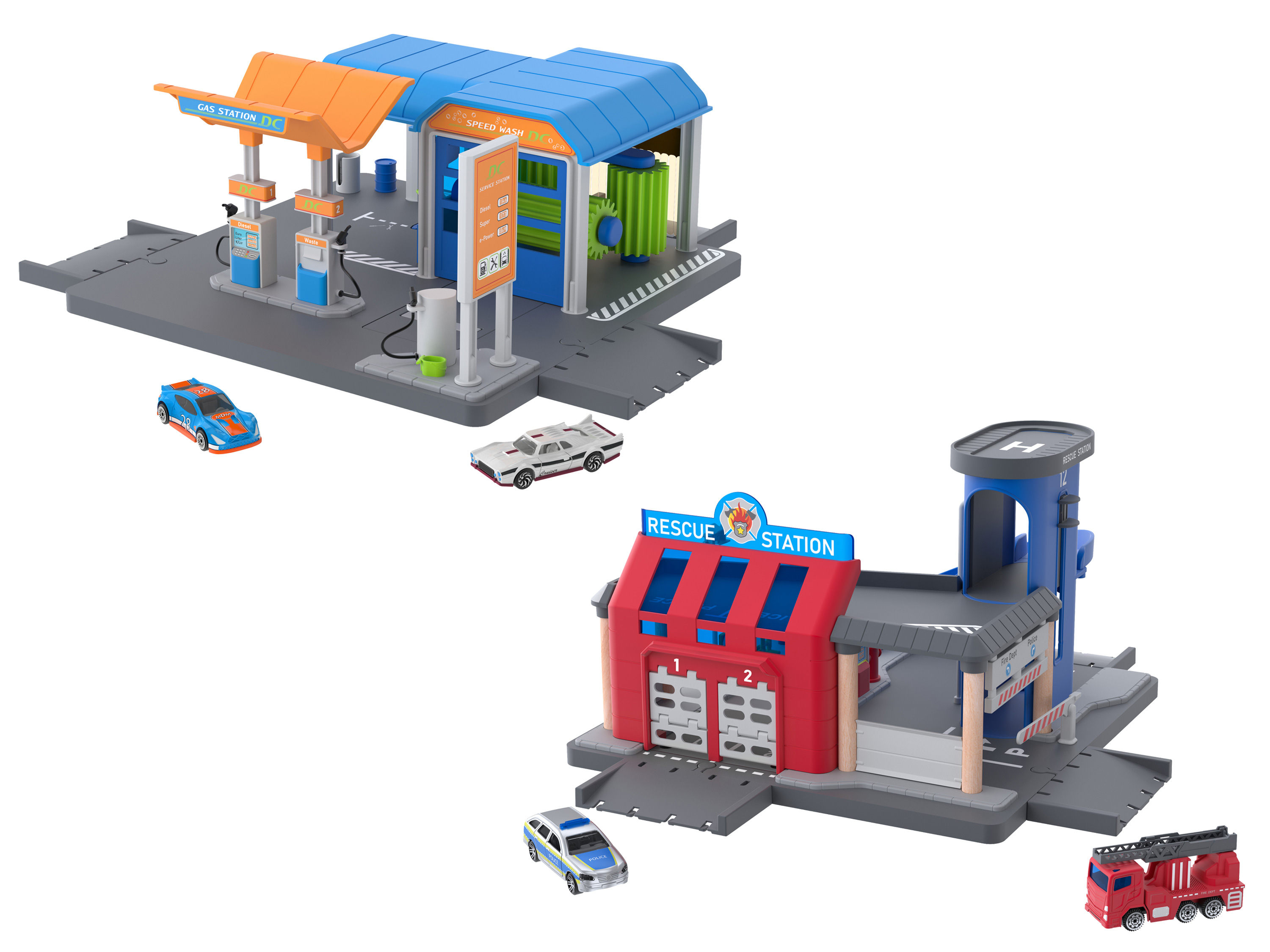 Playtive Poste de secours ou Station-service Racers