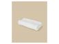 Oreiller orthopédique ergonomique en mousse à mémoire de forme sur fond beige.