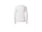 T-shirt blanc à manches longues pour femme.