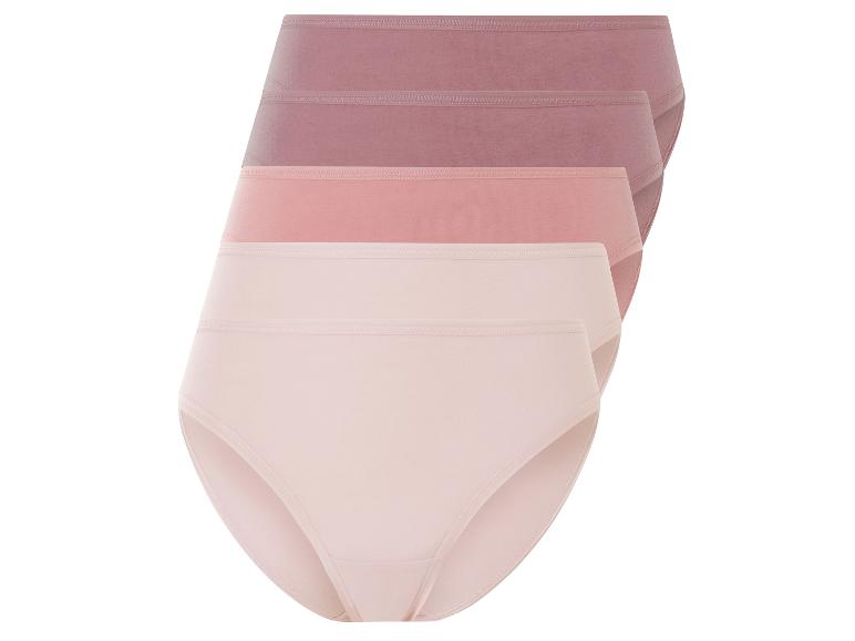 Trois paires de culottes pour femmes en tons rose, rose et rose clair.