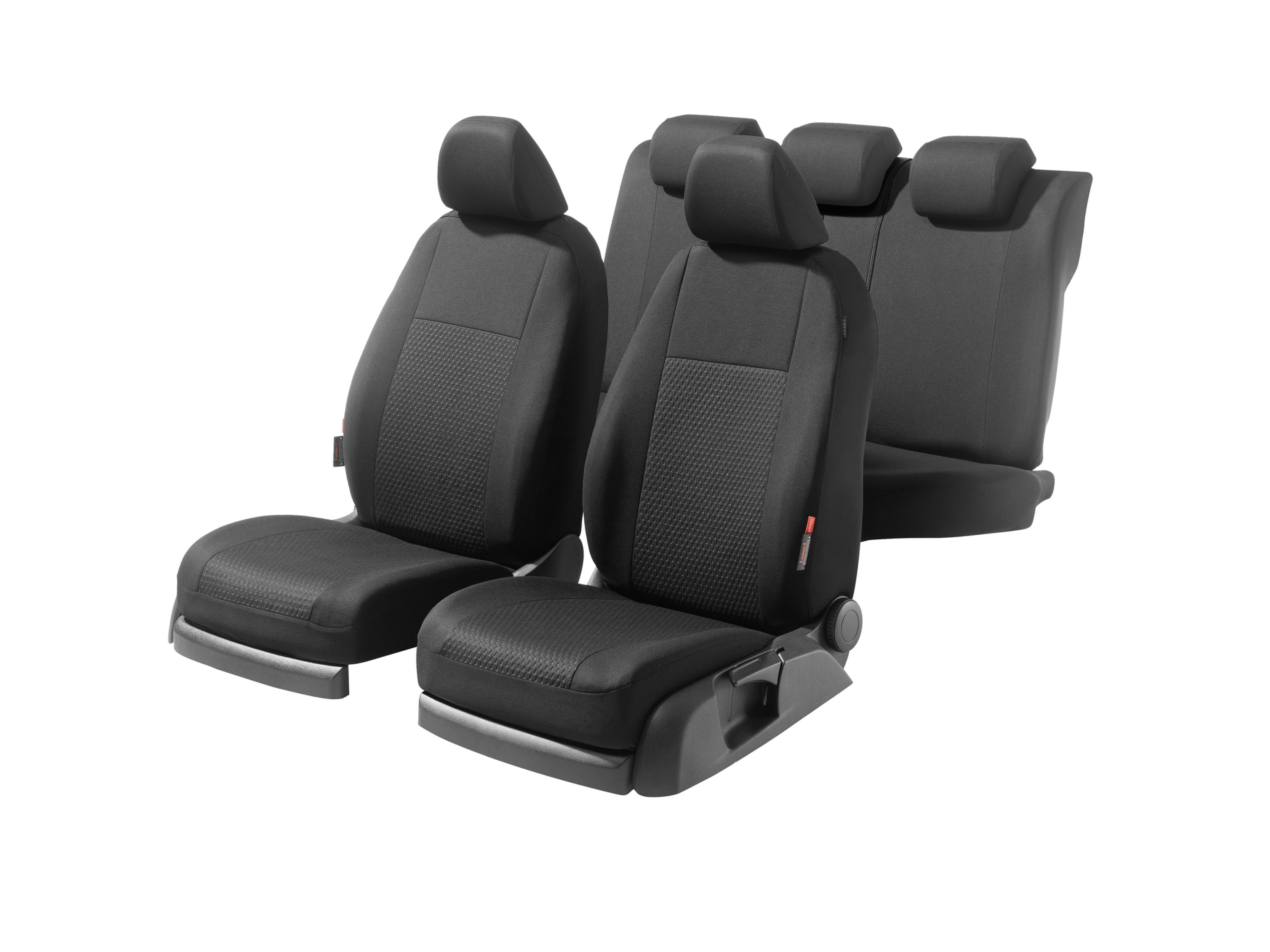 ULTIMATE SPEED® Set de 14 housses de siège auto (noir)
