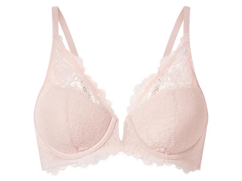 Soutien-gorge en dentelle rose clair