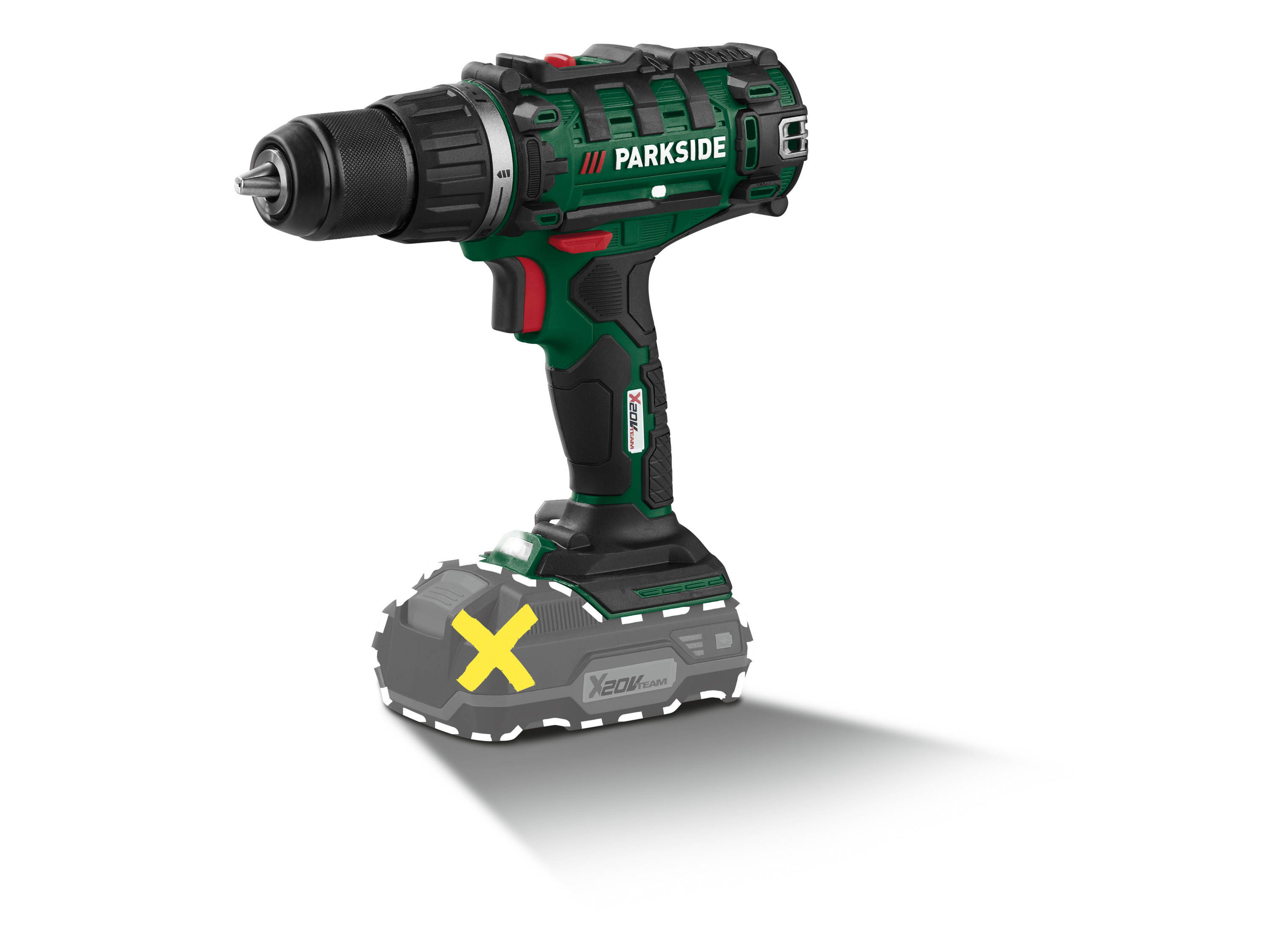 PARKSIDE® Perceuse-visseuse sans fil PABS 20 Li H9, 20 V