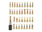 Un assortiment d'embouts de tournevis, y compris Torx, Phillips et des embouts plats