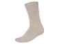 Chaussettes beige en coton.