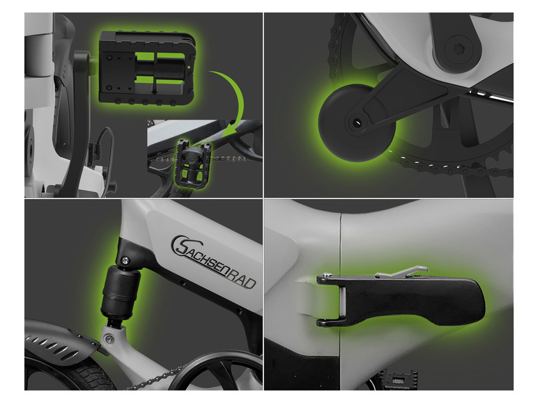 Aller en mode plein écran : Vélo électrique pliable E-Folding Race Bike F12, 16 pouces - Image 5