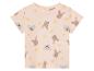 T-shirt bébé rose à imprimés koalas et kangourous.