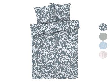 LIVARNO home Parure de lit double face en percale, 240 x 260 cm
