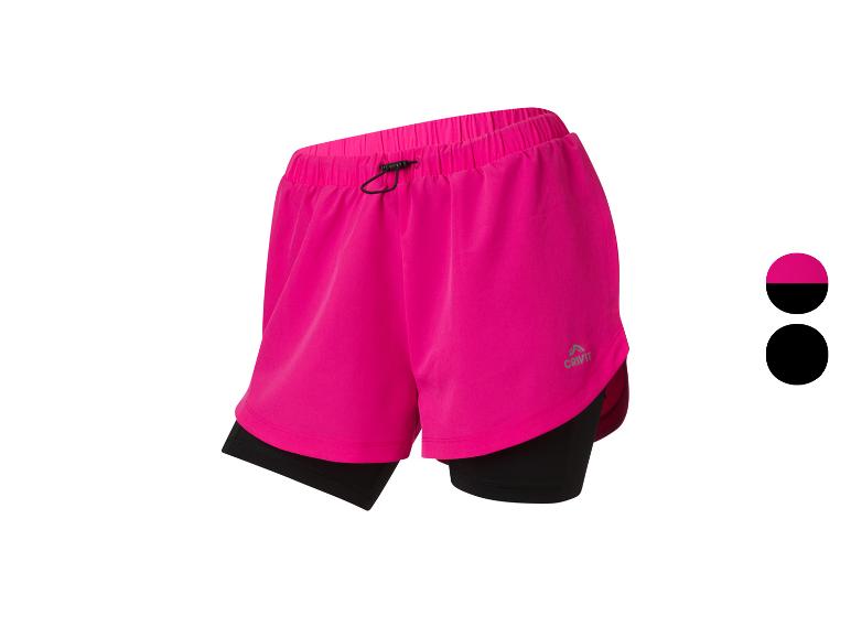 Short Crivit rose avec shorty intégré.