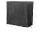 Housse de protection noire pour meubles de jardin, mesurant 126x55x112 cm.