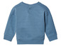 Un pull bleu à manches longues pour bébés.