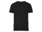 T-shirt noire à manches courtes.