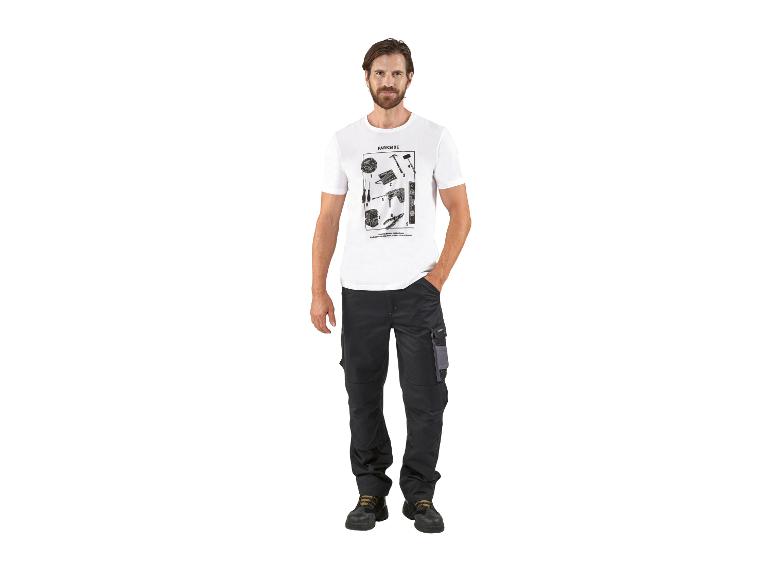 T-shirt et pantalon de travail Parkside avec motif outils.