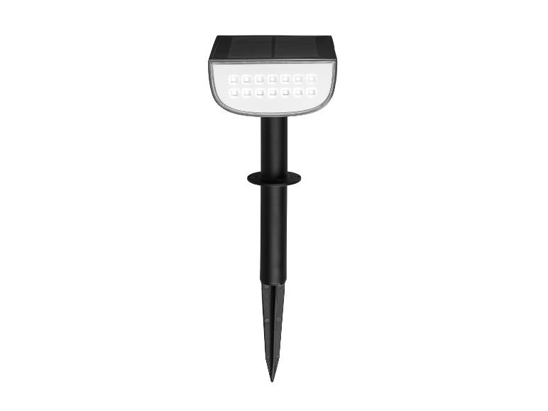 Lampe solaire à LED pour extérieur avec piquet.