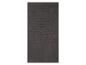 Serviette de bain anthracite, texture rayée.