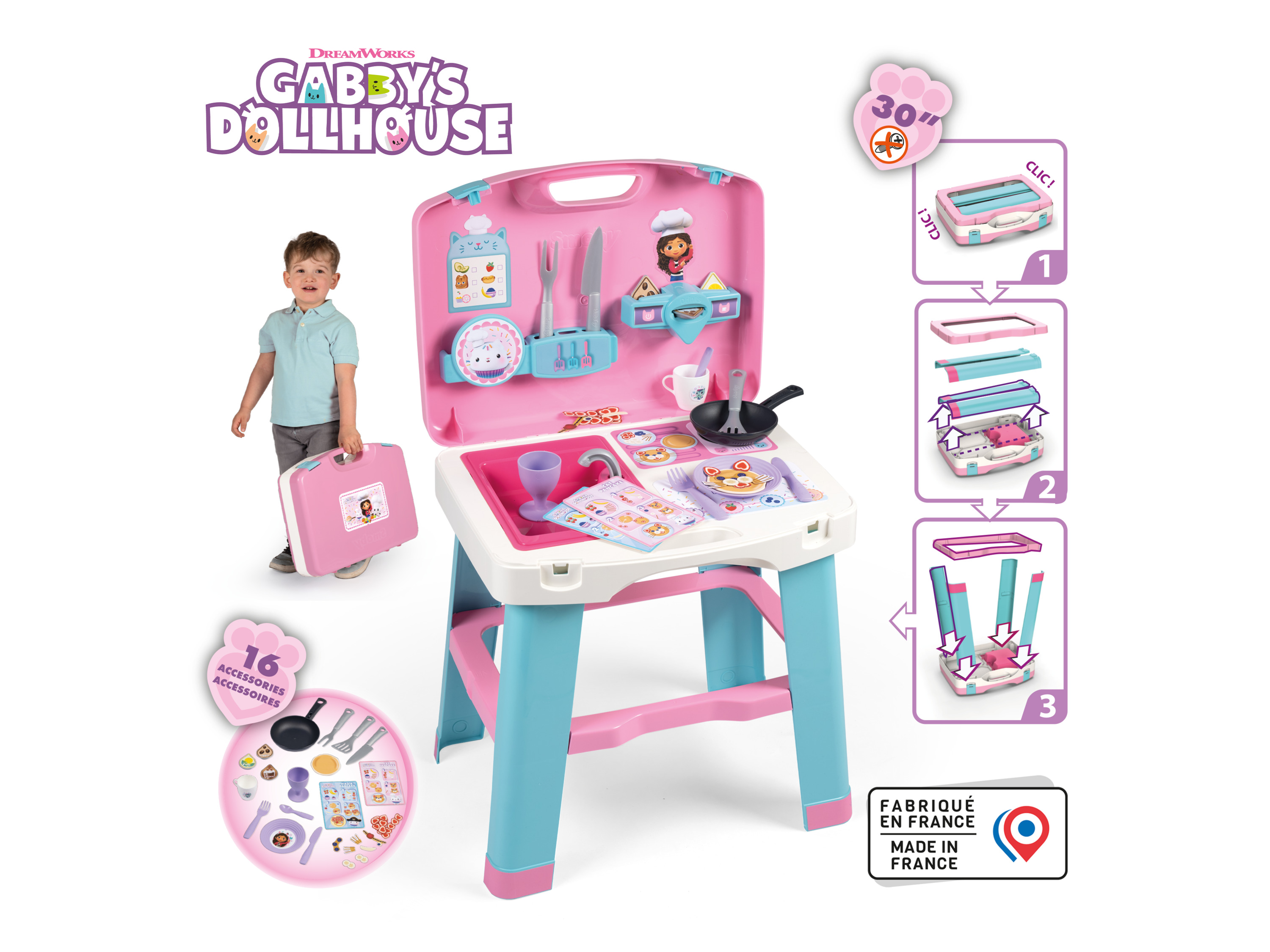 SMOBY Jeu de rôle sous licence Gabby et la maison magique (cuisine)