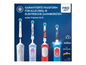 Quatre têtes de brosse à dents électriques Oral-B à thème Disney : La Reine des neiges, Le Roi Lion, Spider-Man.