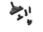 Accessoires d'aspirateur : brosse principale, suceurs et support.