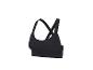 Soutien-gorge de sport noir à bretelles croisées.