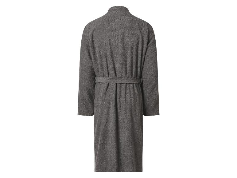 Peignoir en éponge gris foncé, vue arrière