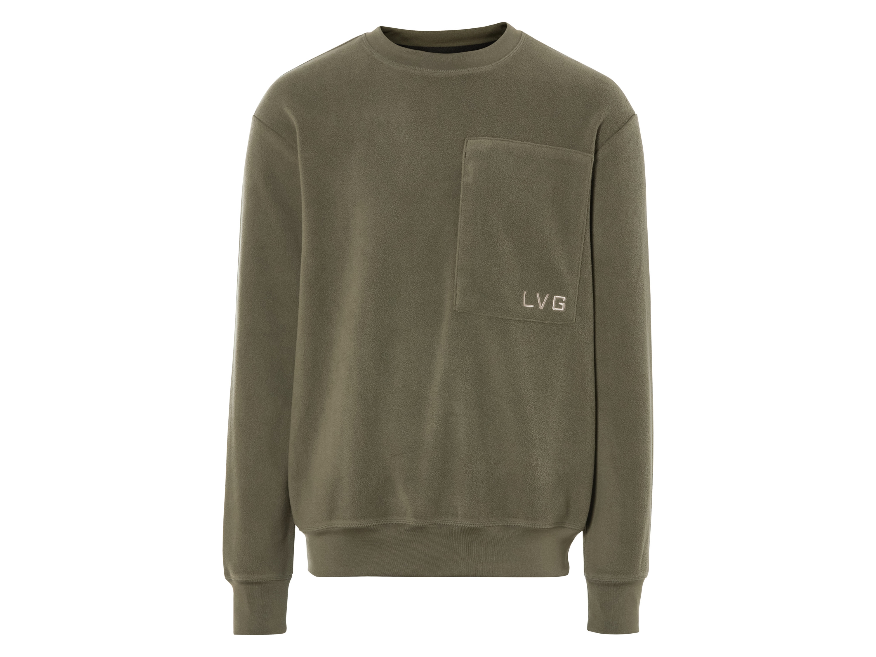 LIVERGY® Sweat-shirt homme en polaire (S, kaki)