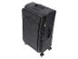 Valise à roulettes noire avec poignée télescopique et serrure à combinaison