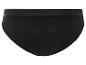 Culotte noire à côtes.