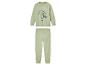 Pyjama enfant vert avec imprimé dinosaure.