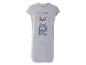 Robe t-shirt grise avec motif de chien marin.