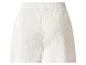 Short femme blanc avec taille élastique et texture froissée