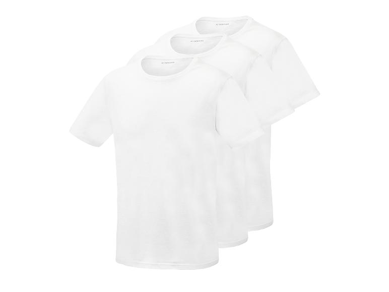 Trois t-shirts blancs Parkside pour homme.