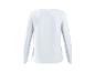 Haut blanc à manches longues pour femme, vue de dos