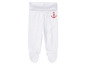 Pantalon blanc pour bébé avec imprimé ancre