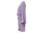 Robe lilas portefeuille à manches longues.