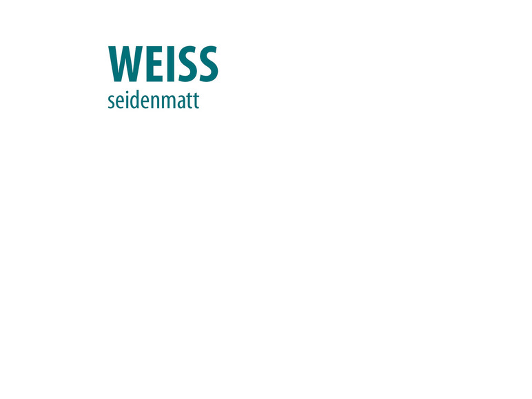 Le logo de Weiss, une entreprise spécialisée dans les peintures mates.
