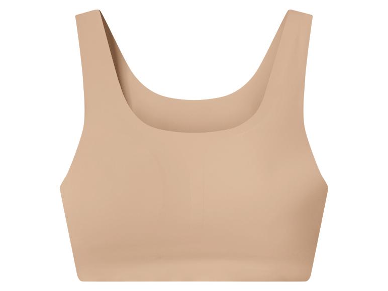 Soutien-gorge de sport sans couture beige pour femme