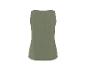 Dos d'un débardeur femme vert olive.